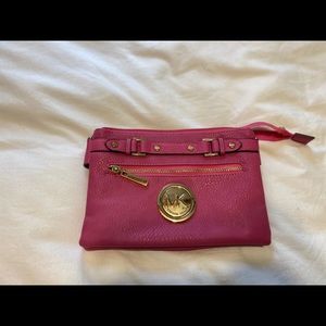 MK pink small clutch